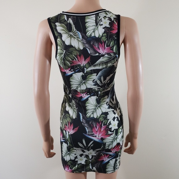 Tropical bodycon dress . size small main image 1